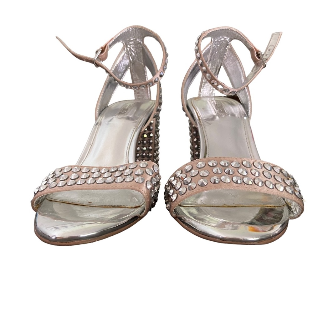 Kurt Geiger London Studded Sandals. VGC. Rose and silver. Sz 38 - Picture 6 of 9